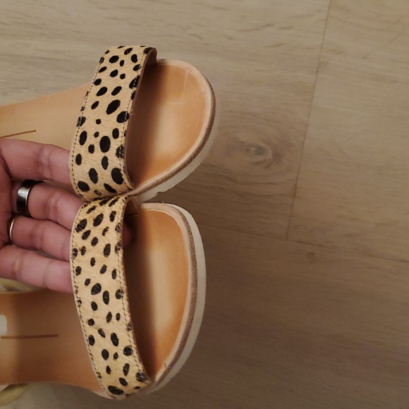 Dolce Vita Vivian Calf Hair Leather Sandals - 8.5 - Picture 5 of 9